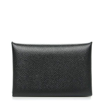 Hermes Epsom Calvi Card Case Black 1 of 6