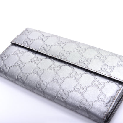 Gucci Guccissima Heart Continental Wallet Silver 10 of 13