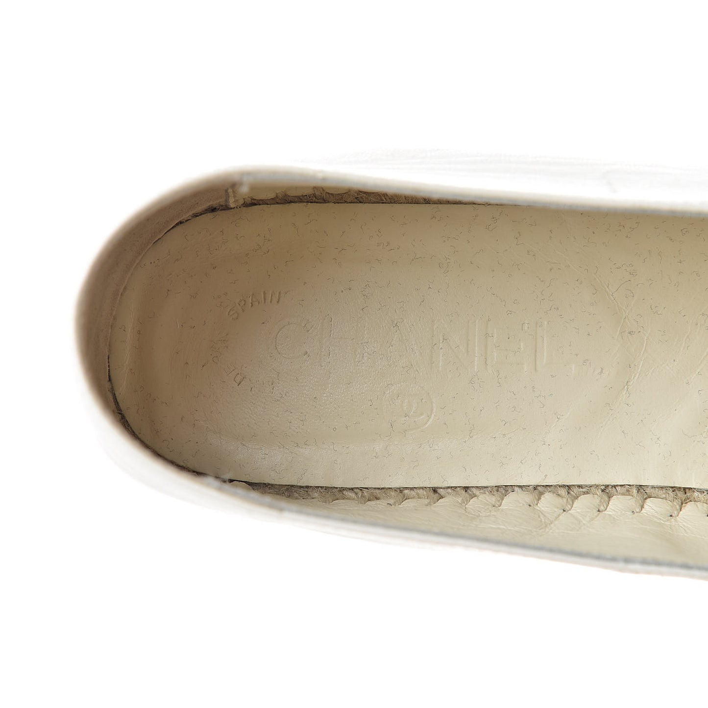 Lambskin CC Espadrilles 41 White