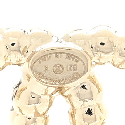 Chanel Pearl CC Earrings Gold 4 of 4