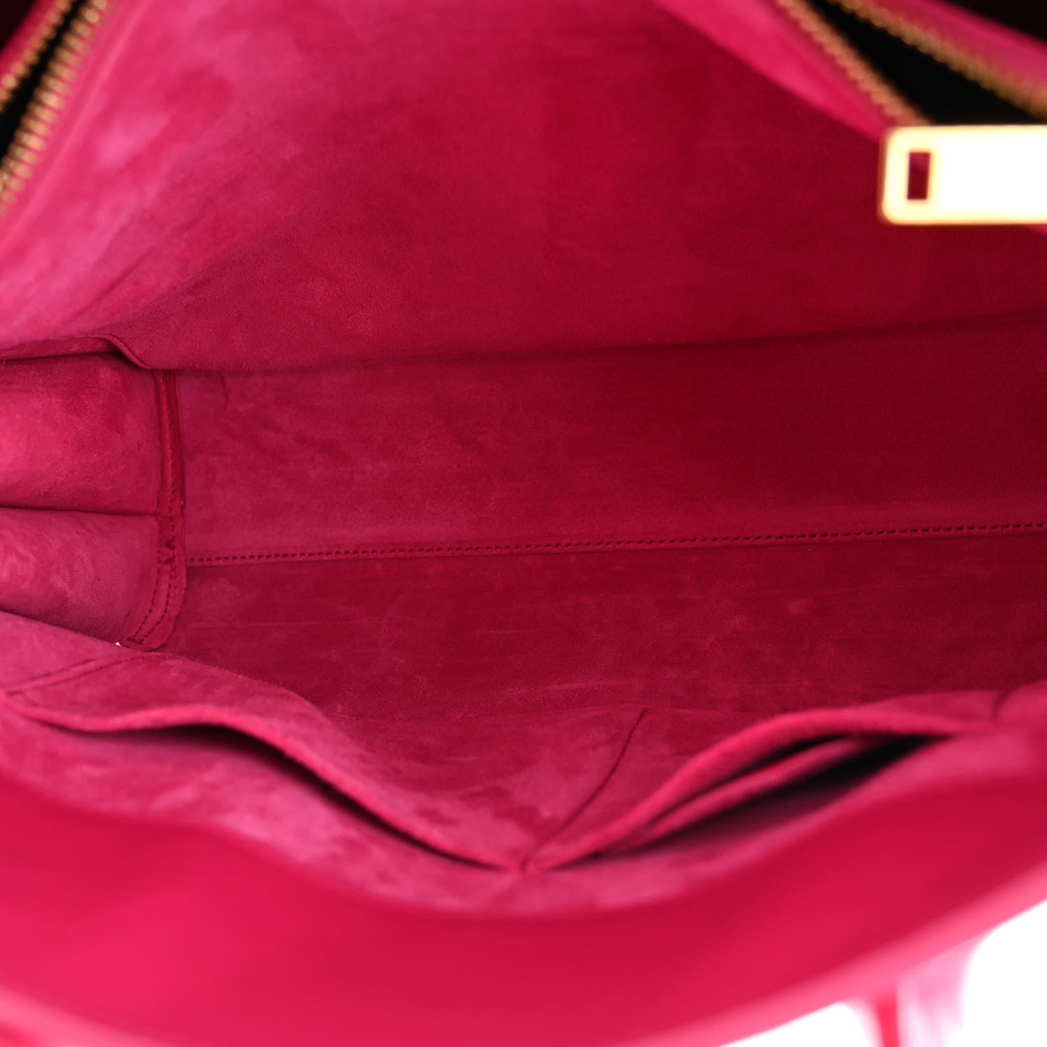 Saint Laurent Calfskin Small Sac De Jour Lipstick Fuchsia 6 of 11