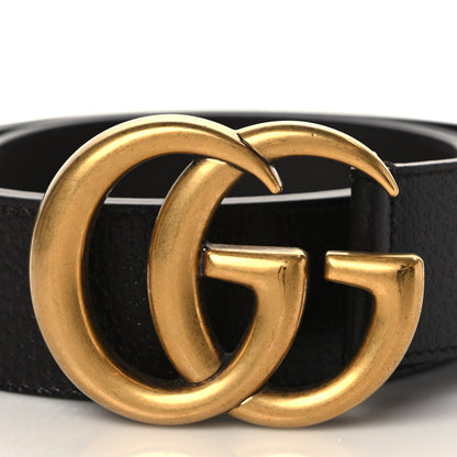 Gucci Textured Dollar Calfskin Double G 40mm Belt 95 38 Dark Cocoa 2 of 6