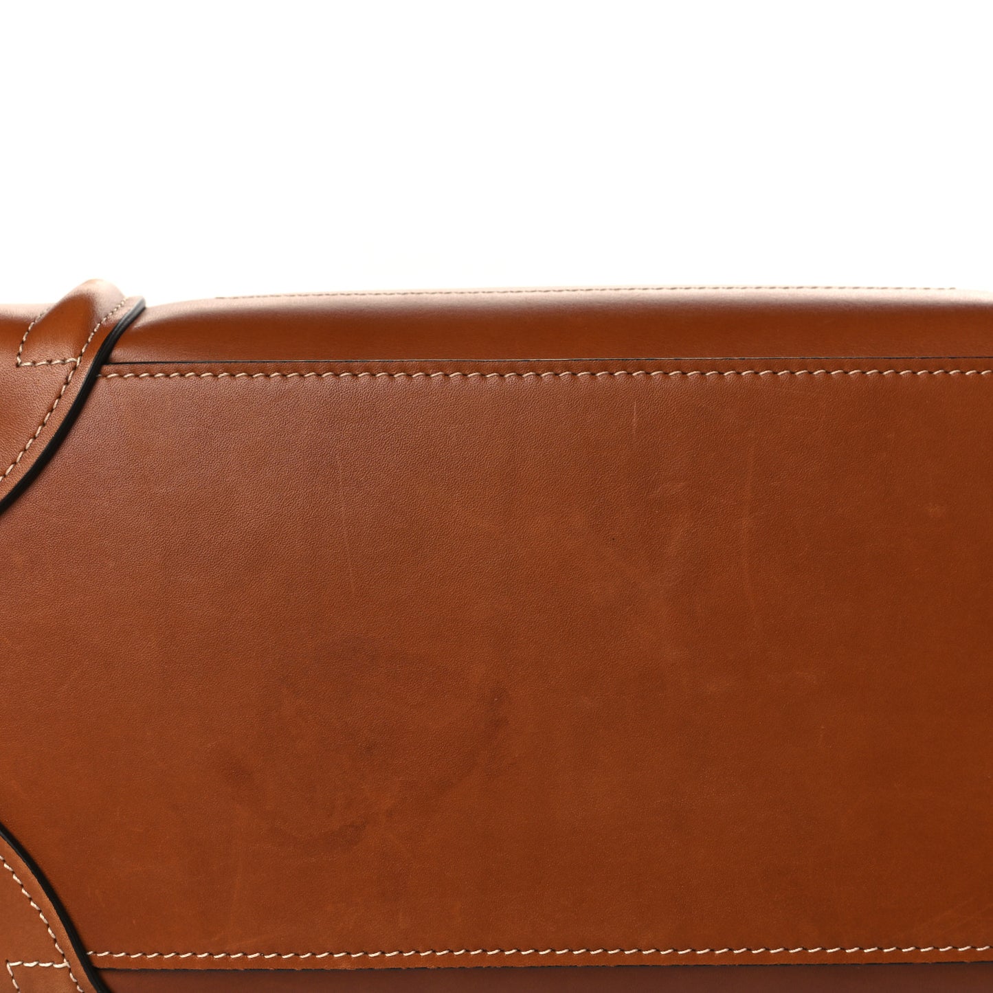 Natural Calfskin Micro Luggage Tan