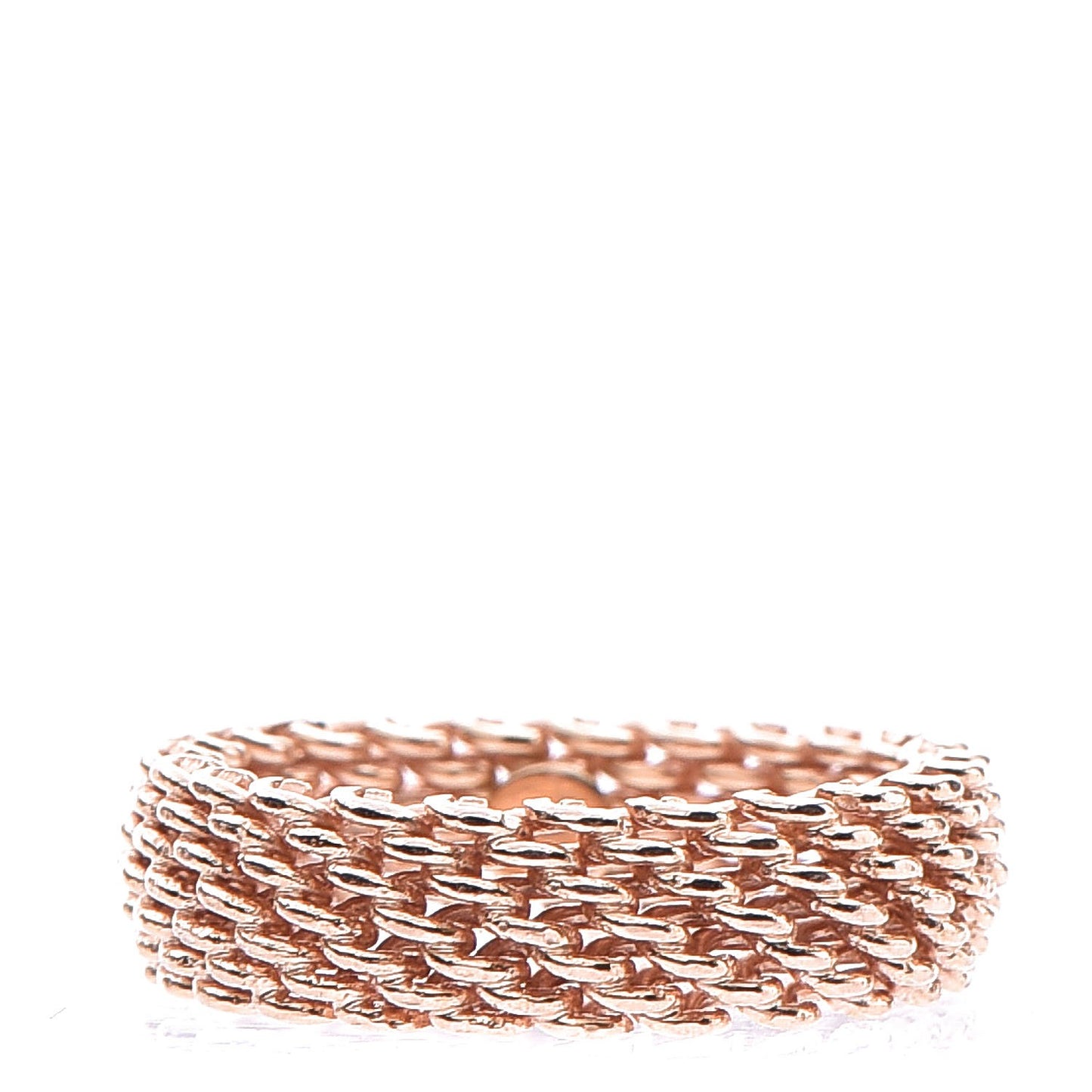 18K Rose Gold Narrow Somerset Mesh Ring 49 4.75