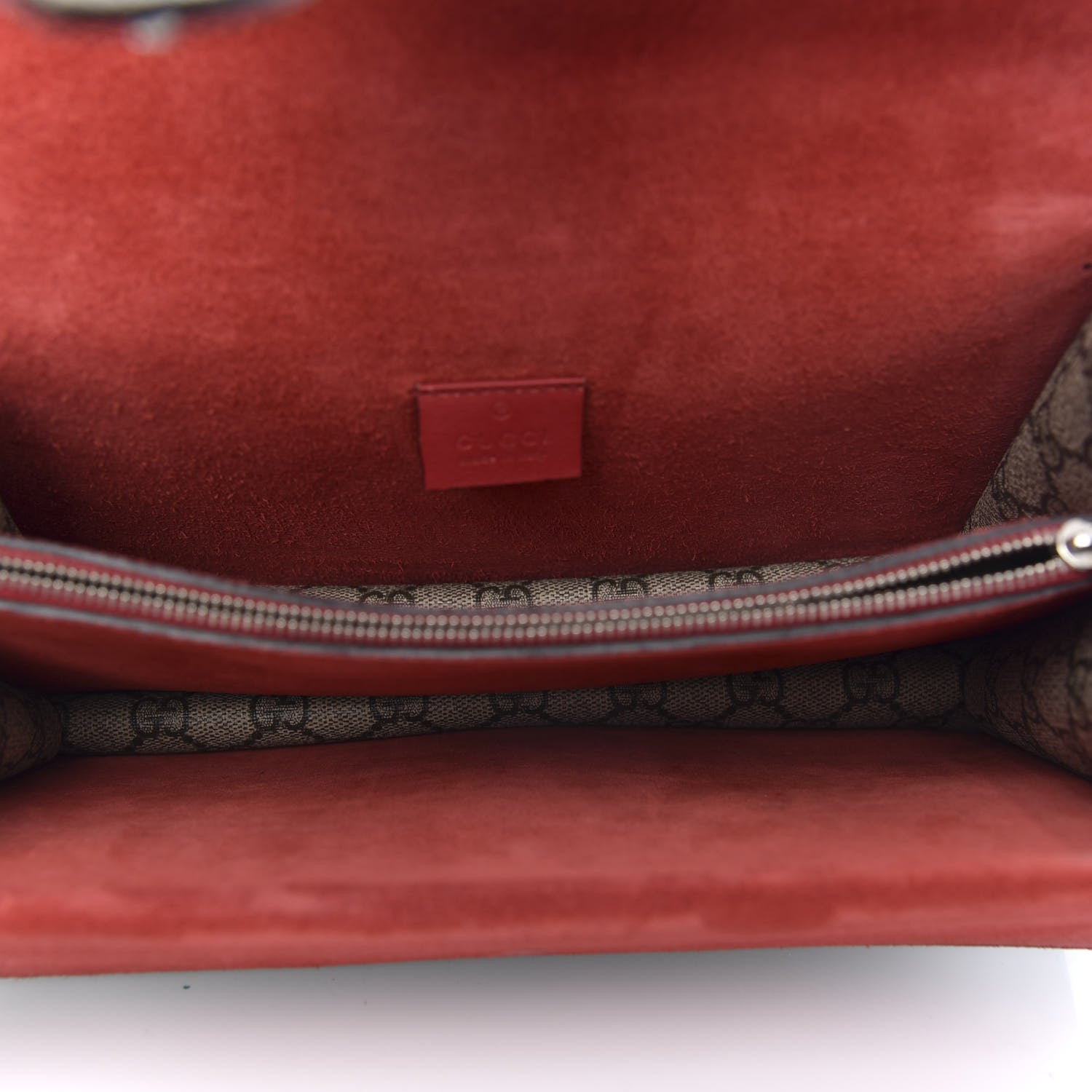 Gucci GG Supreme Monogram Small Dionysus Shoulder Bag Red 5 of 11