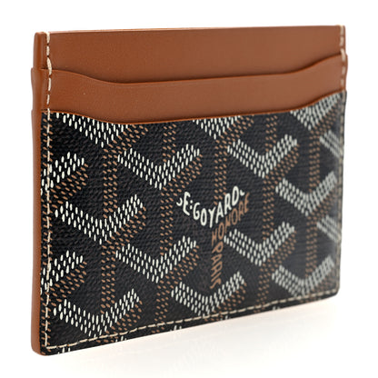 Goyard Goyardine Saint Sulpice Card Holder Black Gold 3 of 7