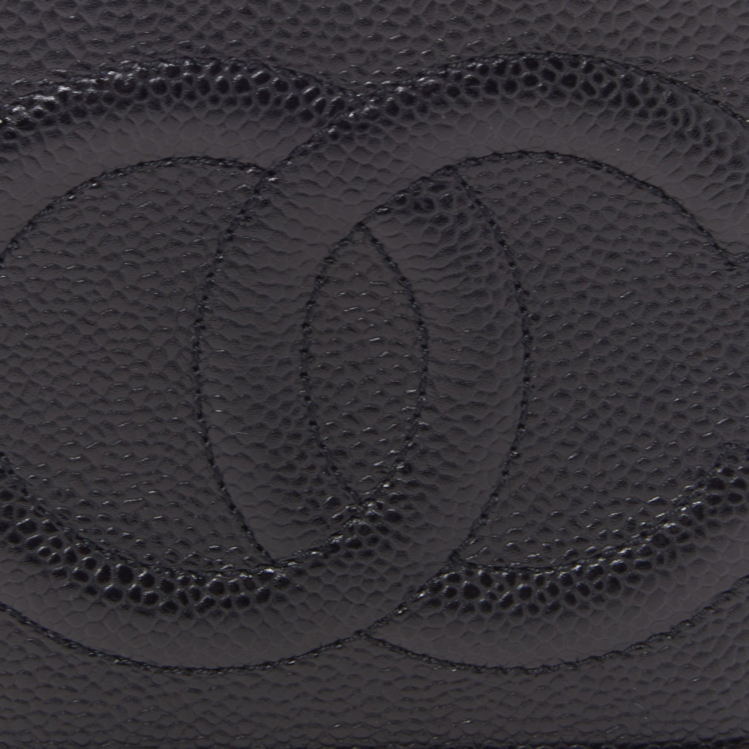 Chanel Caviar Cosmetic Vanity Bag Black 7 of 9