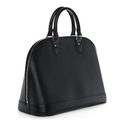 Louis Vuitton Epi Alma MM Black 3 of 11