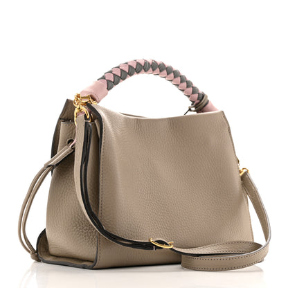 Mulberry Heavy Grain Small Iris Tote Solid Grey Pink 3 of 13