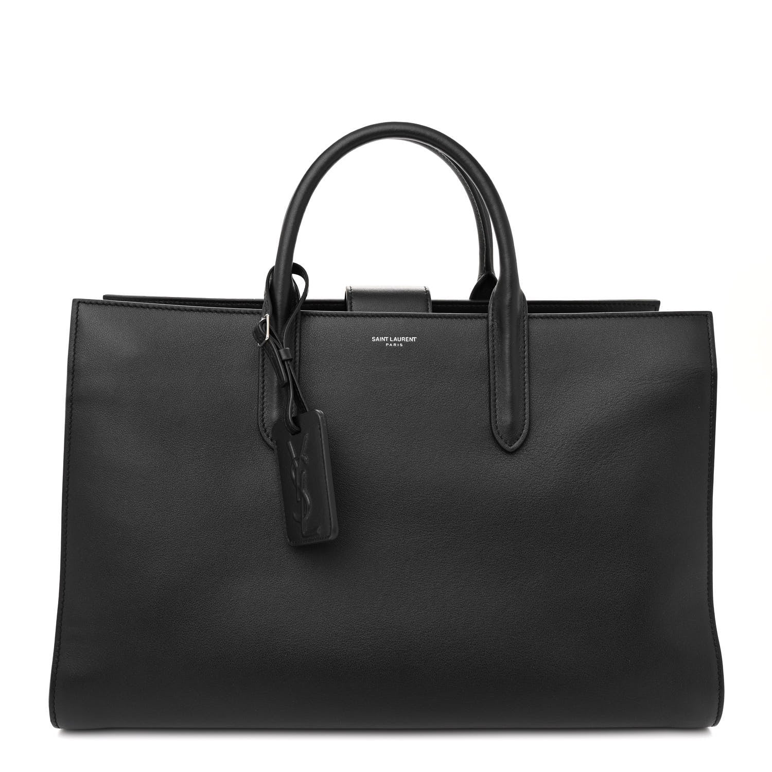 Saint Laurent Calfskin Large Jane Tote Black 1 of 10