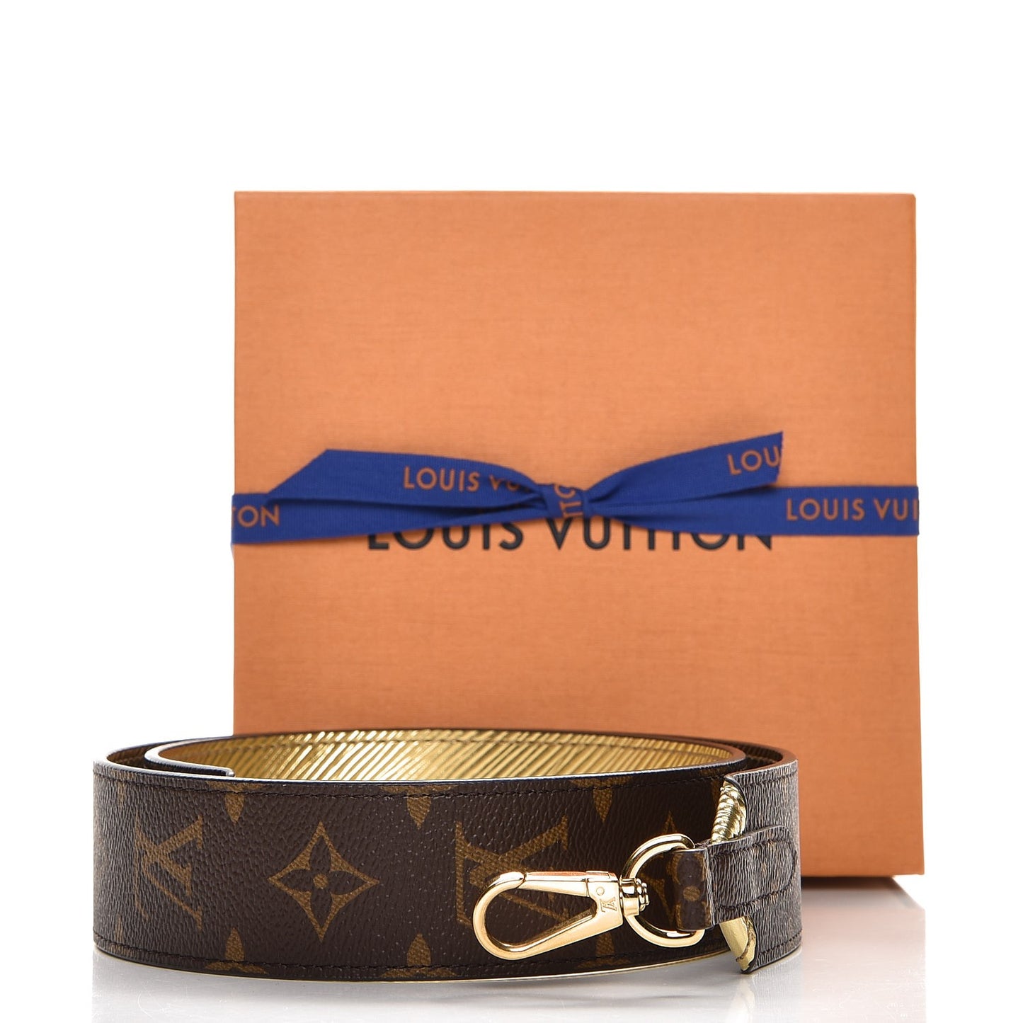Monogram Epi Bandouliere Shoulder Strap Gold