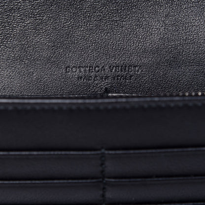 Bottega Veneta Nappa Pearl Embellished Chain Wallet Black 6 of 8