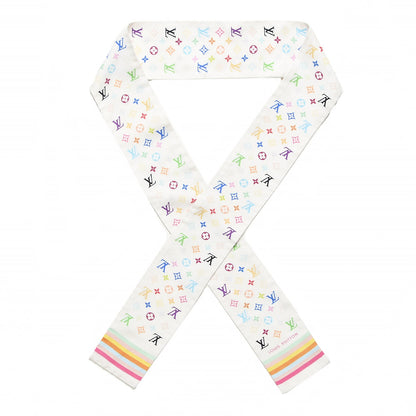 Louis Vuitton Silk Monogram Multicolor Bandeau White 1 of 3