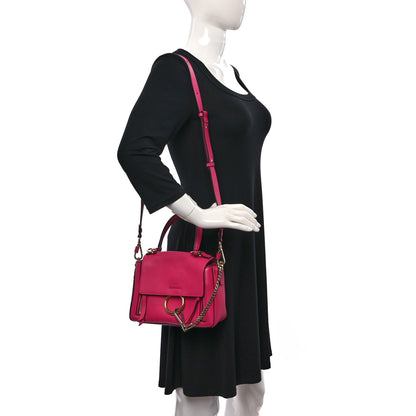 Chloe Calfskin Mini Faye Day Shoulder Bag Fuchsia Rose 2 of 11