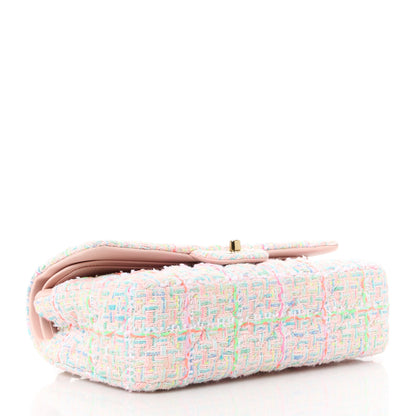 Chanel Tweed Quilted Medium Double Flap Multicolor 4 of 11
