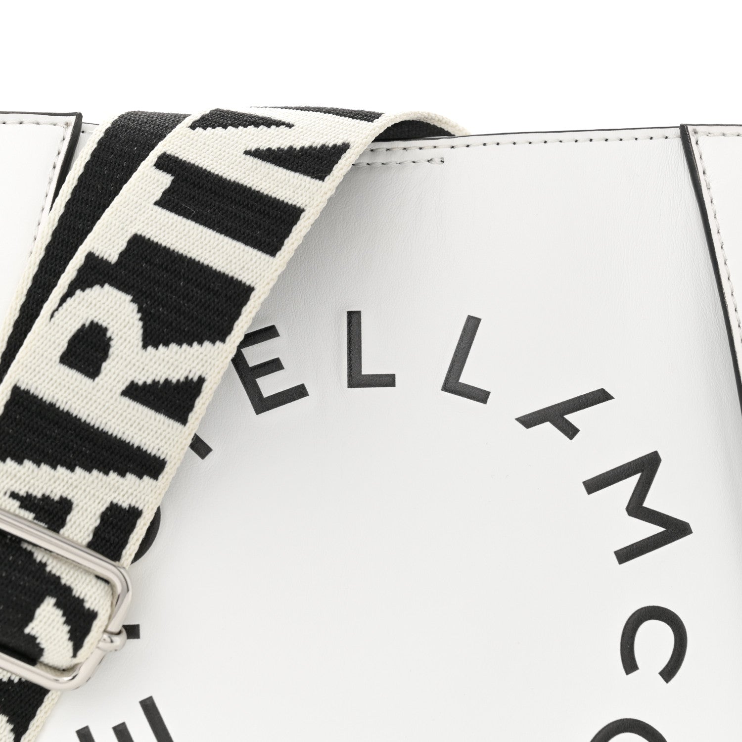 Stella McCartney Eco Alter Nappa Logo Mini Crossbody White 7 of 11