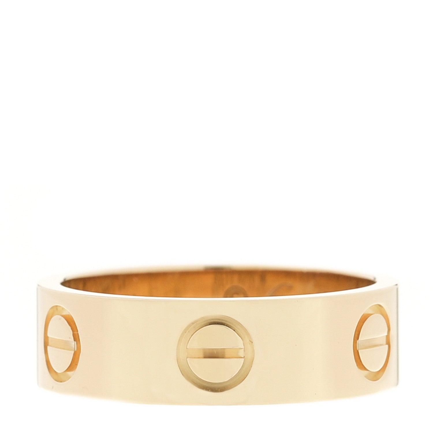 Cartier 18K Yellow Gold 5.5mm LOVE Ring 51 5.75 1 of 5