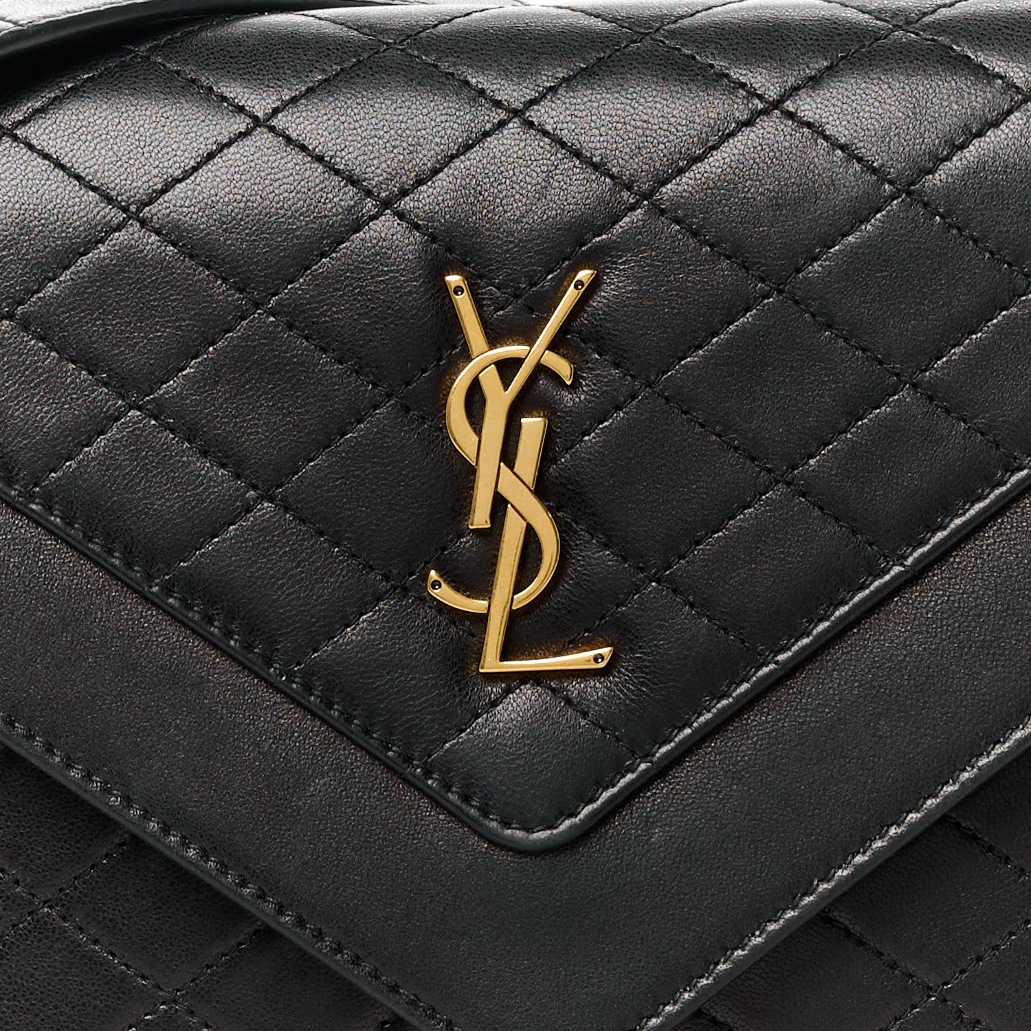 Saint Laurent Lambskin Quilted Mini Gaby Satchel Black 9 of 11