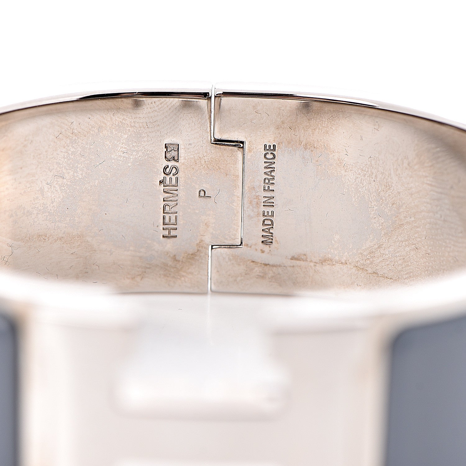 Hermes Enamel Wide Clic Clac H Bracelet PM Ardoise 5 of 5