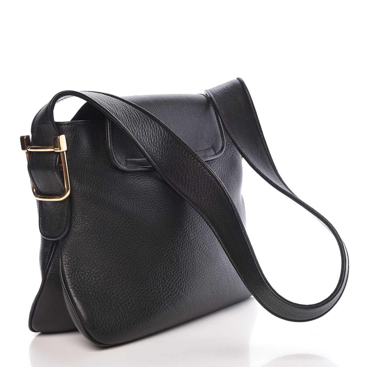 Cellarius Calfskin Medium 1973 Shoulder Bag Black