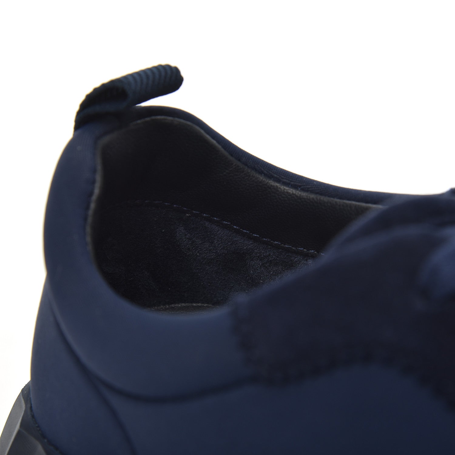 Hermes Technical Jersey Suede Goatskin Bouncing Sneakers 38 Marine 9 of 10