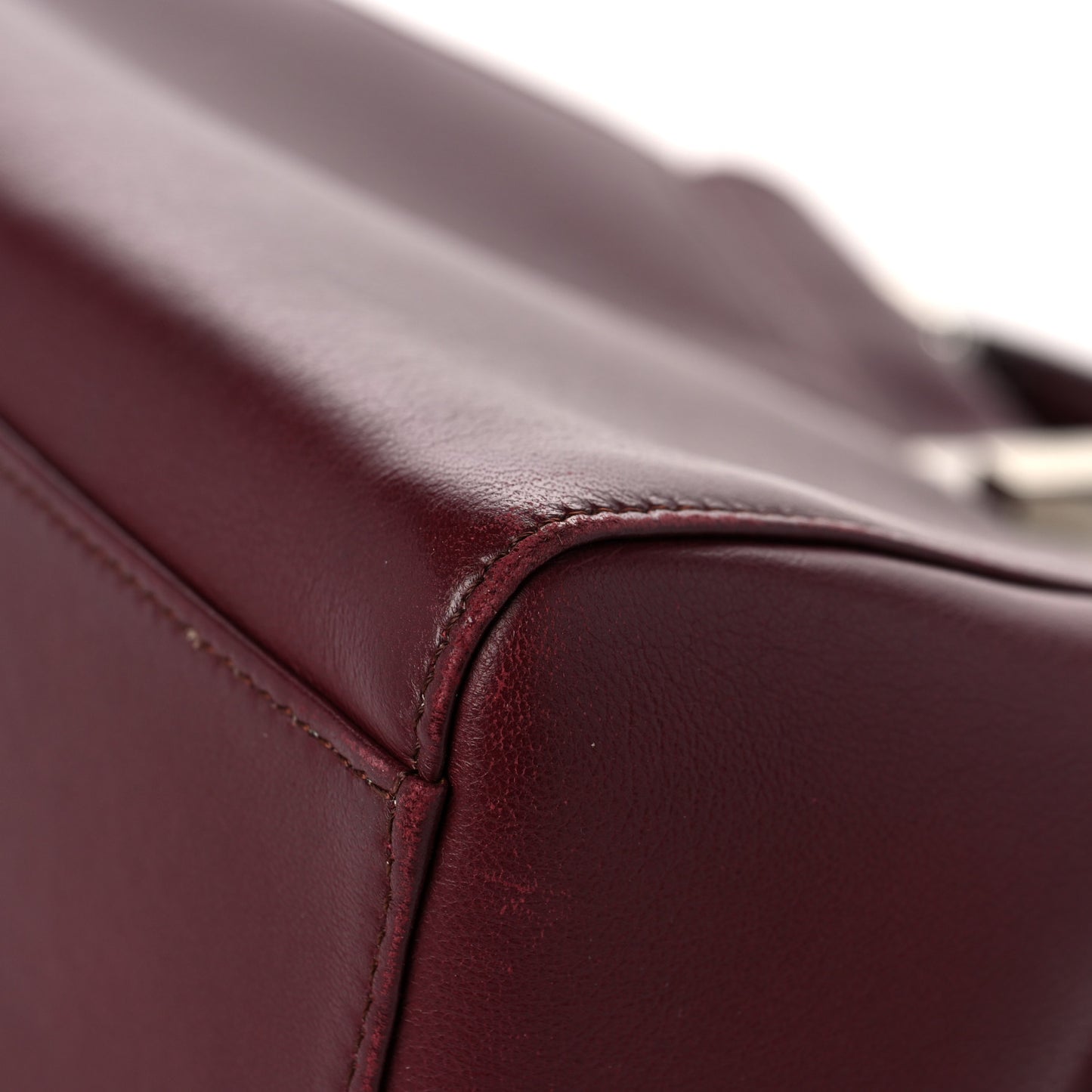 Nappa Mini Peekaboo Iconic Satchel Bordeaux