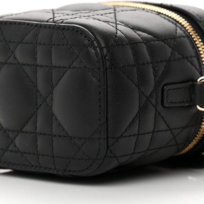 Christian Dior Lambskin Cannage Micro Lady Dior Vanity Case Black 10 of 13