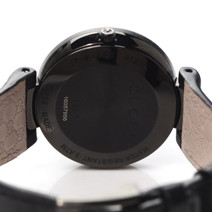Gucci PVD Stainless Steel Calfskin 37mm Interlocking G Quartz Watch Black 4 of 4