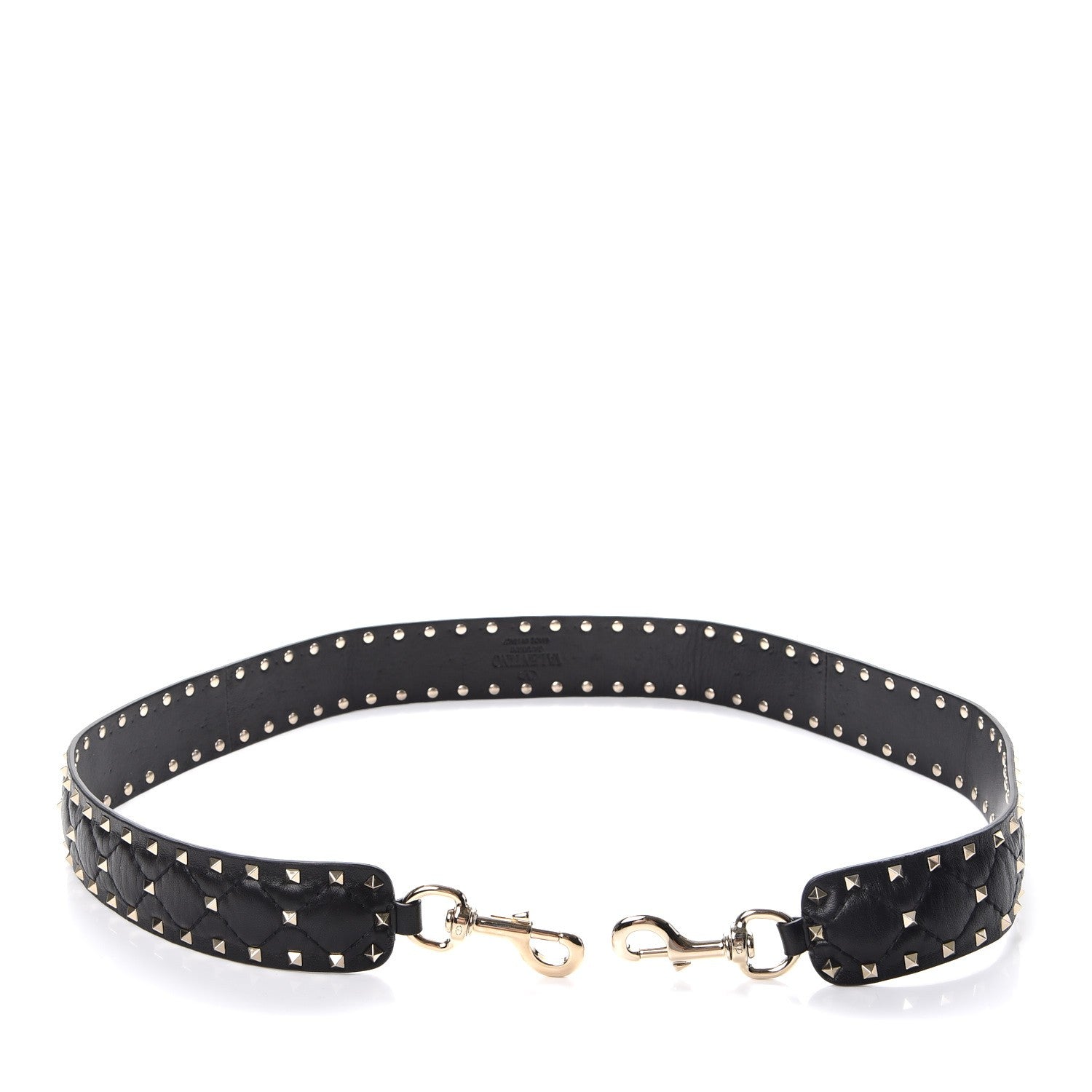Valentino Garavani Lambskin Rockstud Spike Shoulder Strap Black 3 of 6