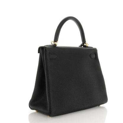 Hermes Togo Kelly Retourne 28 Black 3 of 23