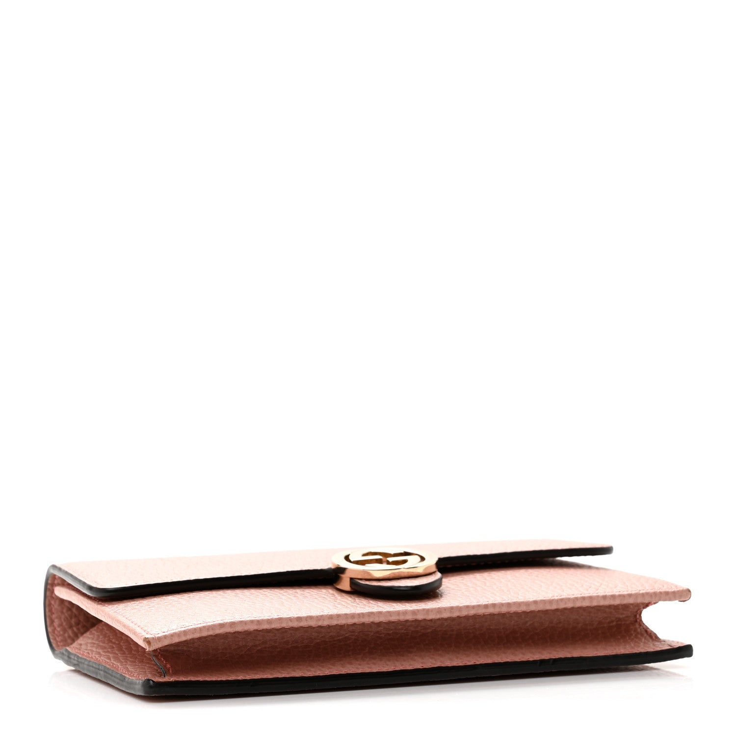 Gucci Dollar Calfskin Interlocking G Chain Wallet Soft Pink 4 of 12