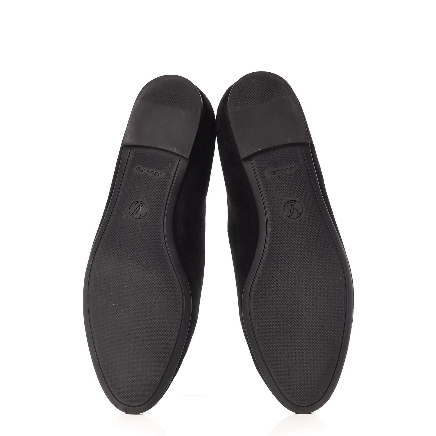 Louis Vuitton Suede Monogram Uniformes Ballet Flats 38 Black 5 of 8