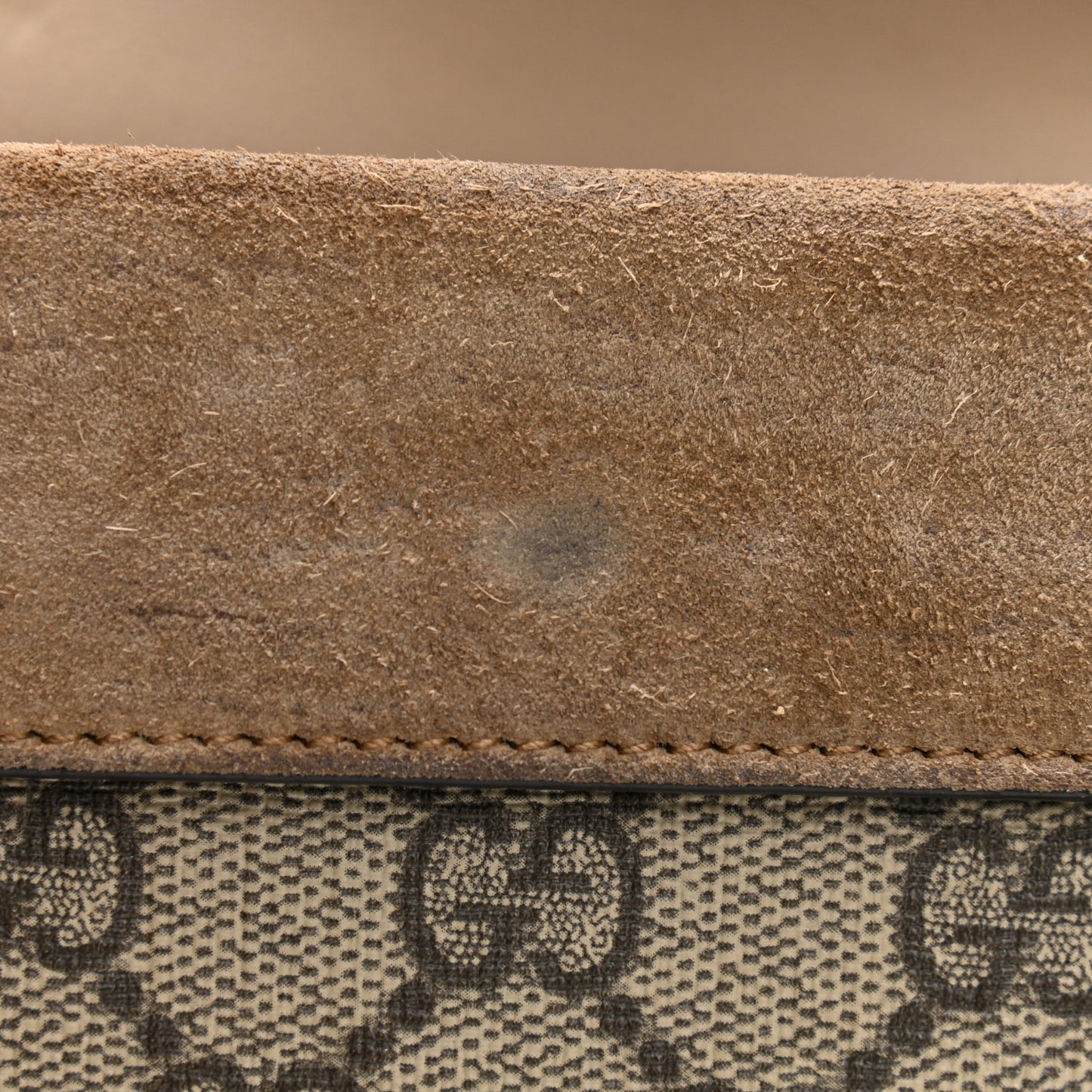 GG Supreme Monogram Super Mini Dionysus Shoulder Bag Taupe