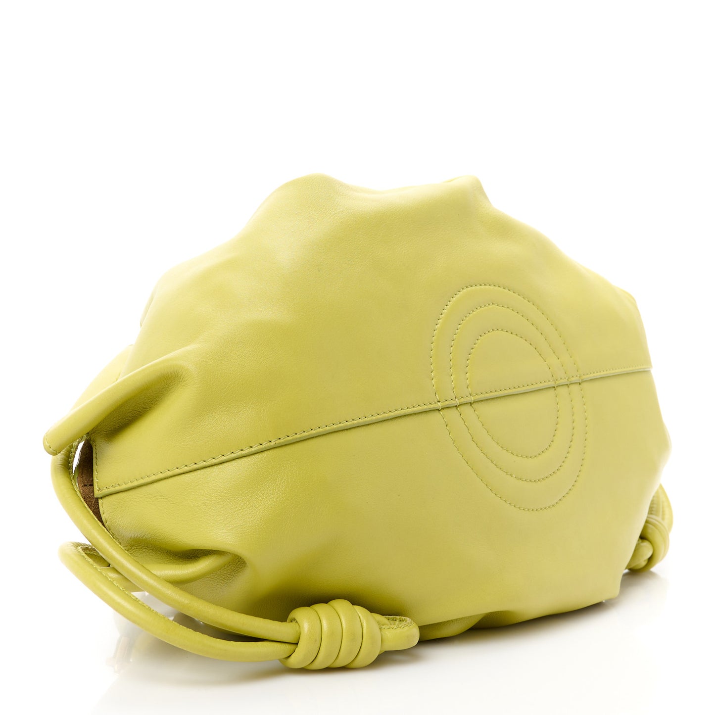 Shiny Nappa Calfskin Paseo Bag Lime Yellow