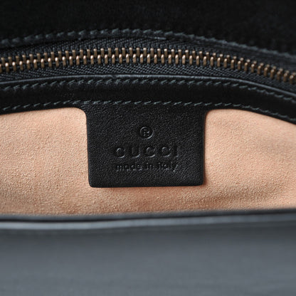 Gucci Calfskin Matelasse Medium GG Marmont Shoulder Bag Black 6 of 7