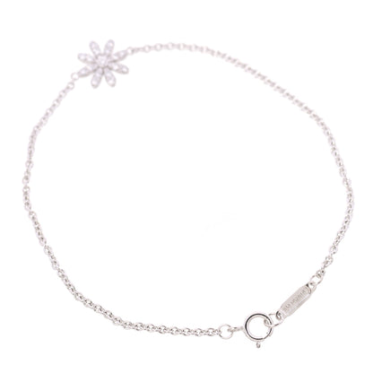 Tiffany 18K White Gold Diamond Daisy Bracelet 2 of 4