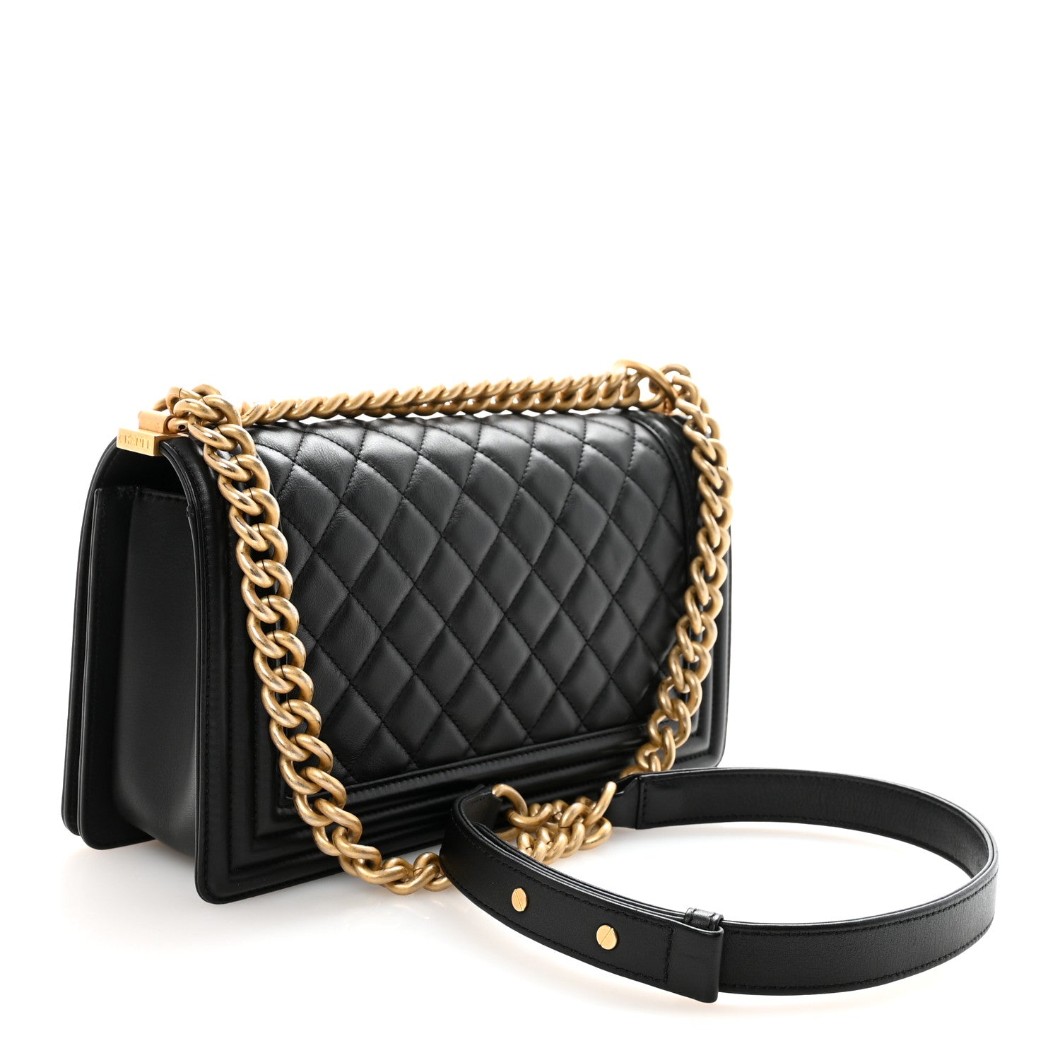 Chanel Calfskin Quilted Medium Boy Flap Black 3 of 10