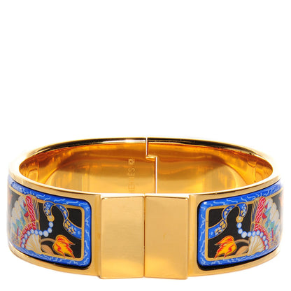 Hermes Enamel Printed Clic Clac Wide Bracelet GM 1 of 6