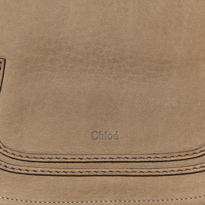 Chloe Nubuck Medium Marcie Satchel Greige 7 of 14