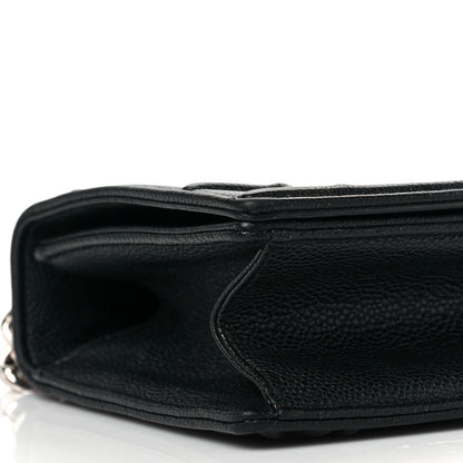 Christian Dior Grained Calfskin Medium Diorama Flap Bag Black 6 of 7