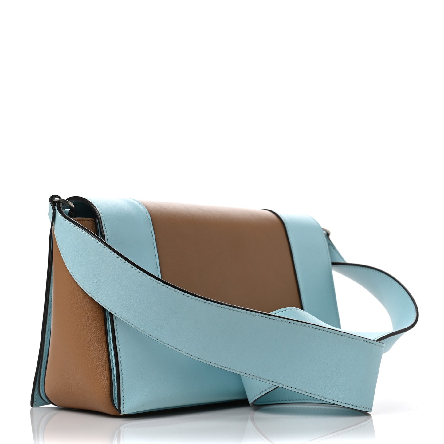 Shiny Smooth Calfskin Medium Frame Shoulder Bag