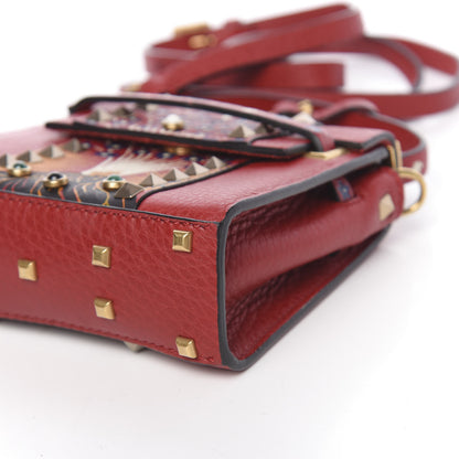 Valentino Garavani Grained Calfskin Enchanted Wonderland Micro My Rockstud Frame Bag Rosso Valentino 8 of 9