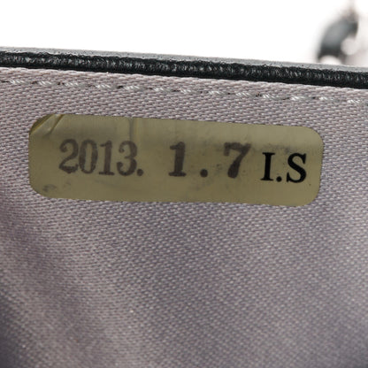 Chanel Lambskin Camellia Embossed Wallet on Chain WOC Black 8 of 12