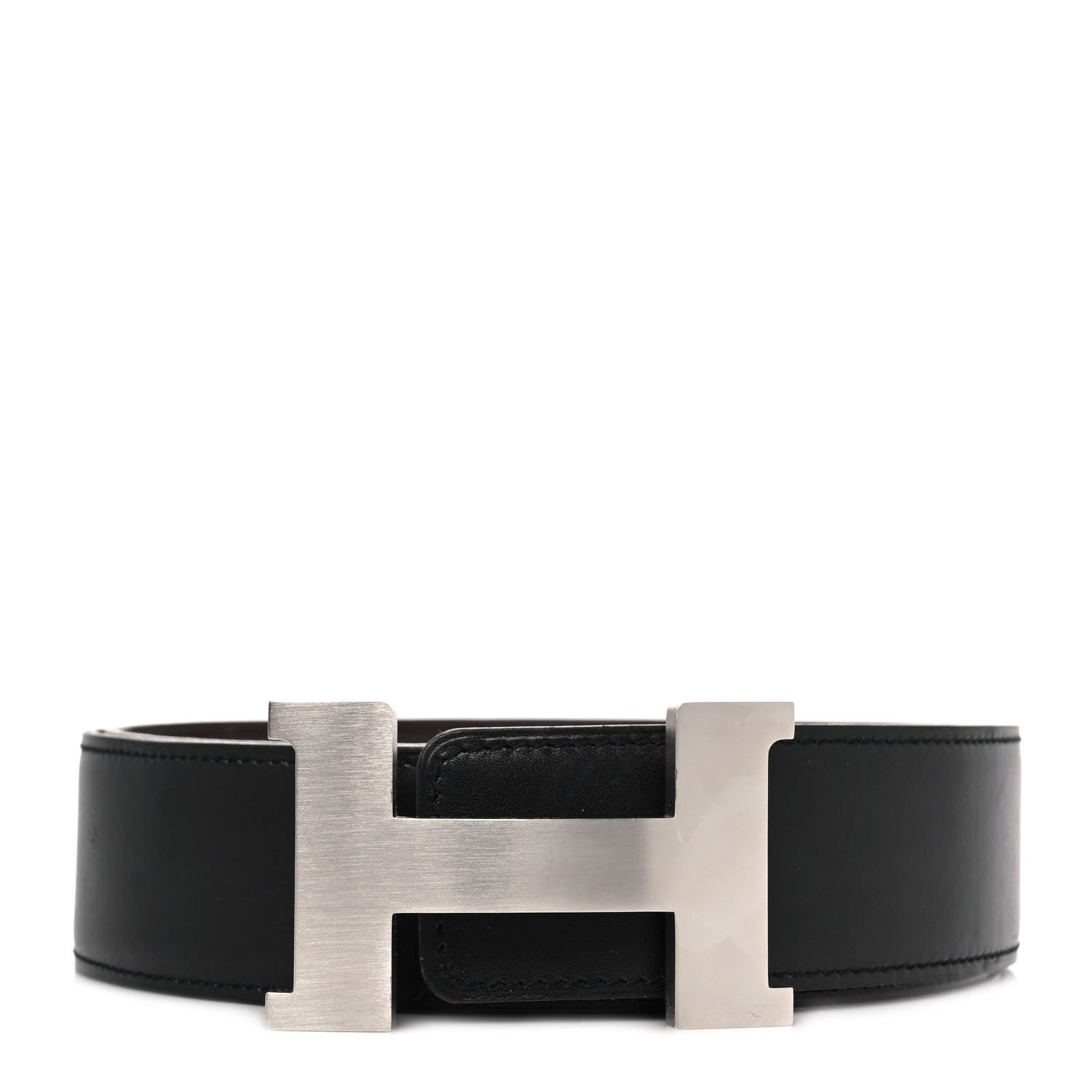 Hermes Box Chamonix 42mm Constance H Belt 95 Black Chocolate 1 of 7