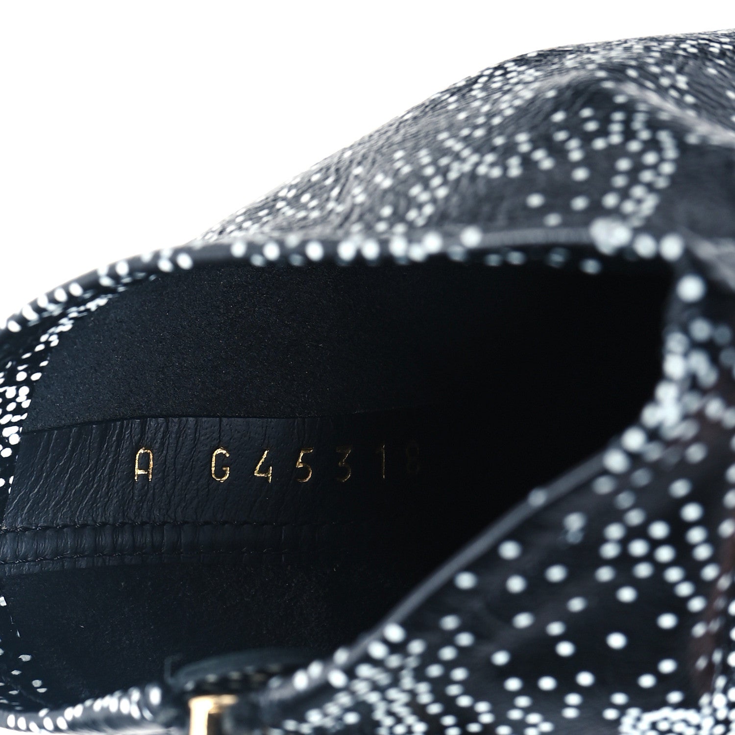 Chanel Calfskin Camellia Printed Ankle Boots 38 Black White 8 of 10