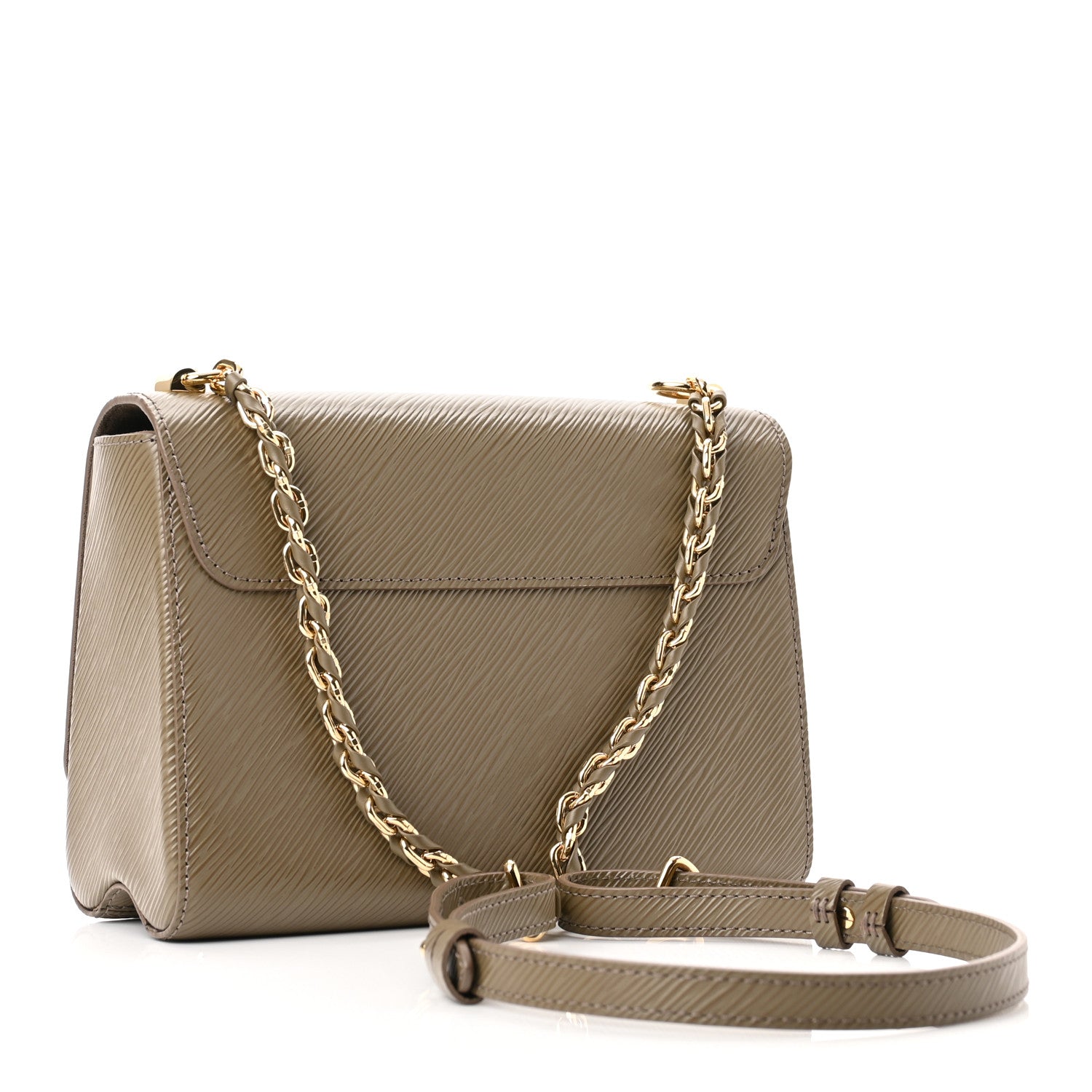 Louis Vuitton Epi Twist Shoulder Bag MM Smokey Brown 3 of 10