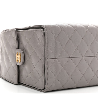 Chanel Caviar Quilted Medium Chanel 25 Handbag Dark Grey 10 of 11