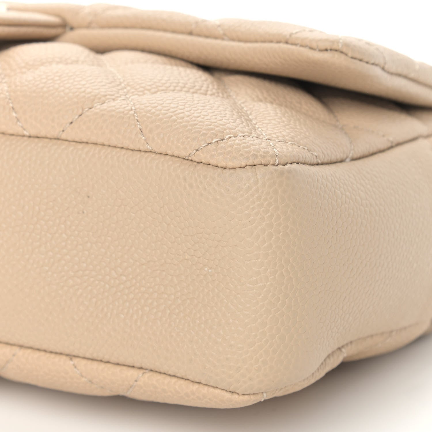 Chanel Caviar Quilted Medium Easy Flap Beige 9 of 9