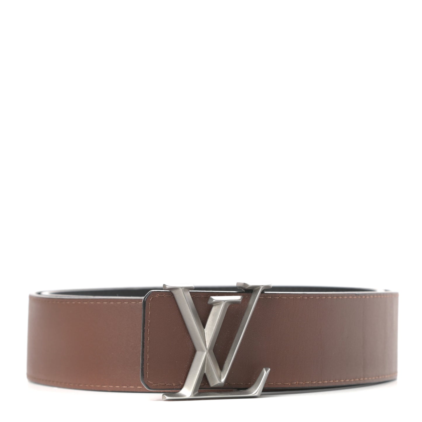 Calfskin 40mm LV Pyramide Reversible Belt 90 36 Black