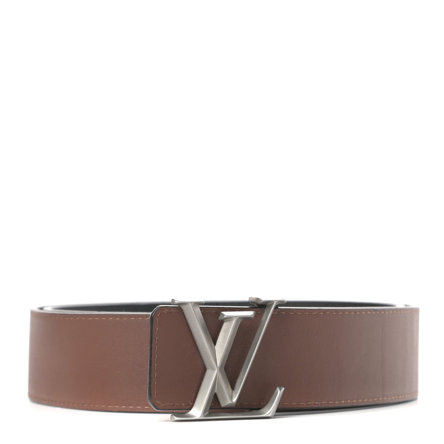 Louis Vuitton Calfskin 40mm LV Pyramide Reversible Belt 90 36 Black 1 of 6